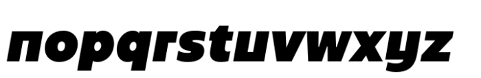PGF Caprina Pro ExtraBlack Italic Font LOWERCASE