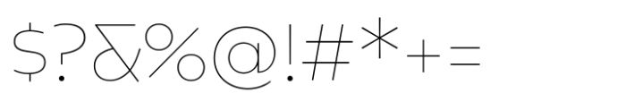 PGF Caprina Pro Thin Font OTHER CHARS