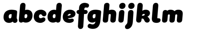 PGF Dinos ExtraBlack Italic Font LOWERCASE