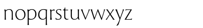 PGF Glyphos Light Font LOWERCASE