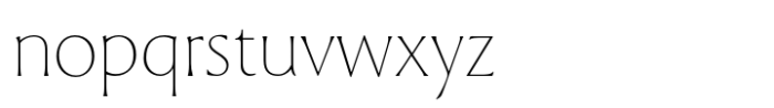 PGF Glyphos Thin Font LOWERCASE