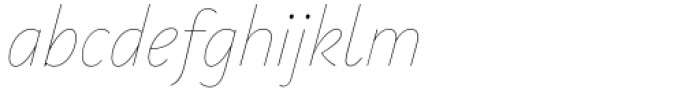 PGF Now Hairline Italic Font LOWERCASE