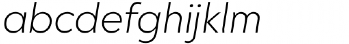 PGF Qualta Light Italic Font LOWERCASE
