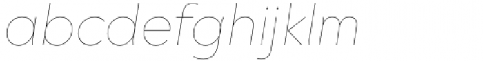 PGF Qualta Thin Italic Font LOWERCASE