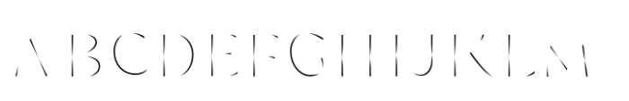 PGF Strange Inline Font UPPERCASE