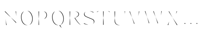PGF Strange Inline Font UPPERCASE
