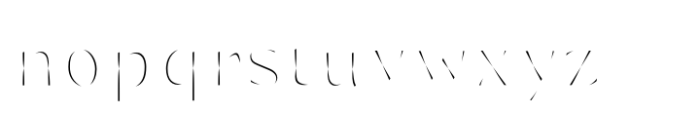 PGF Strange Inline Font LOWERCASE