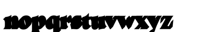 PGF Strange Shadow Font LOWERCASE