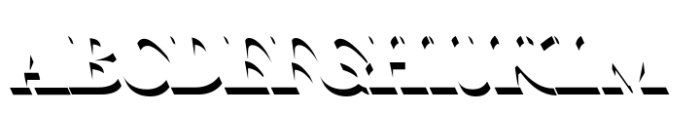 PGF Strange Vol Shade Font UPPERCASE