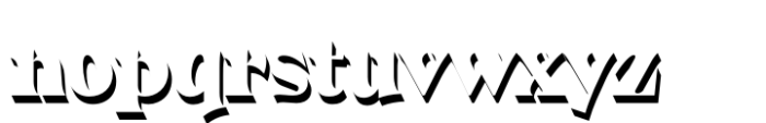 PGF Strange Volume Font LOWERCASE