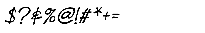 PGR Wormies Italic Font OTHER CHARS