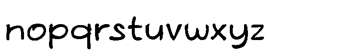 PGR Wormies Regular Font LOWERCASE