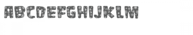 PGSnowflakeWhimsicalInline Font UPPERCASE