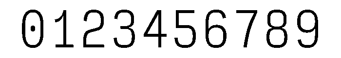 Phosphor Extra Light Font OTHER CHARS
