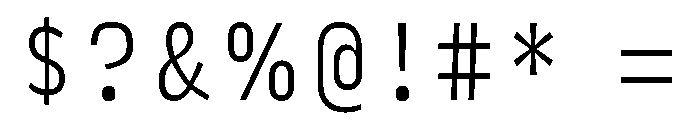 Phosphor Extra Light Font OTHER CHARS