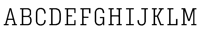 Phosphor Extra Light Font UPPERCASE