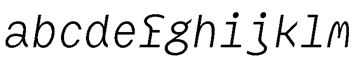 Phosphor Italic FONT