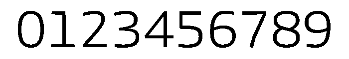 Phosphor Light Font OTHER CHARS