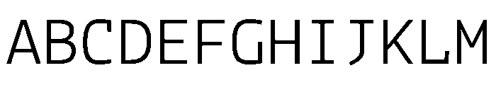 Phosphor Light Font UPPERCASE