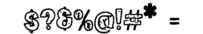 Phantasmagoria Font OTHER CHARS