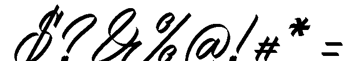 Phantom Asylum Italic Font OTHER CHARS