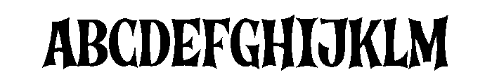 Phantom Bounce Font UPPERCASE