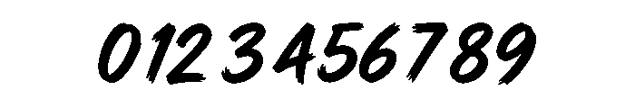 Phantom Brush Font OTHER CHARS
