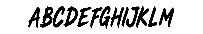 Phantom Brush Font UPPERCASE