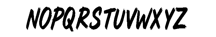 Phantom Brush Font UPPERCASE