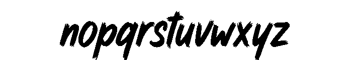 Phantom Brush Font LOWERCASE