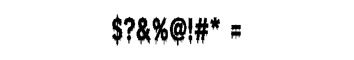 Phantom Drip Font OTHER CHARS