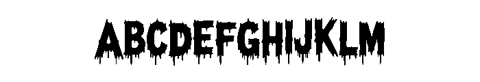 Phantom Drip Font UPPERCASE