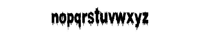 Phantom Drip Font LOWERCASE