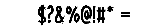 Phantom Halloween Font OTHER CHARS