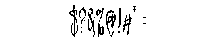 Phantom Phrases Font OTHER CHARS