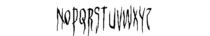 Phantom Phrases Font LOWERCASE