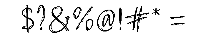 Phantom Silence Font OTHER CHARS