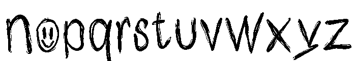 Phantom Silence Font LOWERCASE