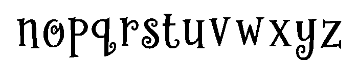Phantomwick Font LOWERCASE