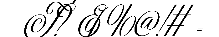 Phatin Angler Script Font OTHER CHARS