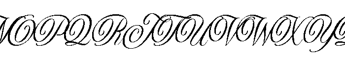 Phatin Angler Script Font UPPERCASE