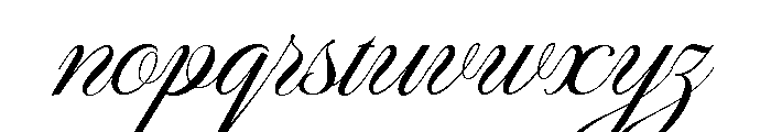 Phatin Angler Script Font LOWERCASE
