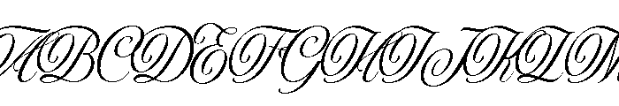 PhatinAngler-Script Font UPPERCASE
