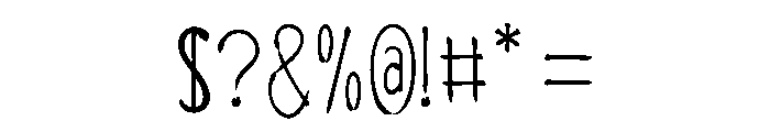 Phonky Brush Font OTHER CHARS