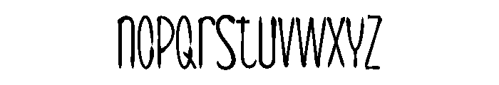 Phonky Brush Font LOWERCASE