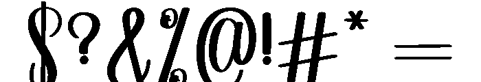 Photo Studio Font OTHER CHARS