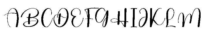 Photograph Signature Font UPPERCASE