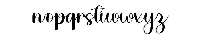 Photograph Signature Font LOWERCASE