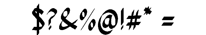 Phyfekace Font OTHER CHARS
