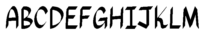 Phyfekace Font UPPERCASE